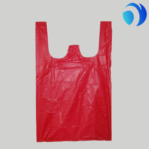 ถุงใส่อาหาร HDPE แบบเสื้อยืด PLA PBAT ถุงช้อปปิ้งซุปเปอร์มาร์เก็ต ถุงใส่ผักผลไม้  รับพิมพ์สีตามสั่ง - Product Image 5