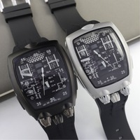 Jam Tangan Pria Quartz Mewah Asli Berkualitas Tinggi Tahan Air Desainer Unik Tali Kulit Murah