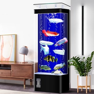 <span class=keywords><strong>Aquarium</strong></span> rectangulaire de luxe en verre <span class=keywords><strong>flottant</strong></span> avec filtration par le fond, squelette en alliage de titane et de magnésium, et vidange en un clic - Product Image 3