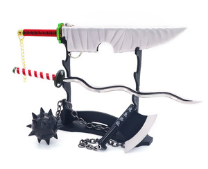 Épée <span class=keywords><strong>Katana</strong></span> <span class=keywords><strong>Demon</strong></span> <span class=keywords><strong>Slayer</strong></span> 26 cm en métal, modèle jouet, vente chaude, prix d'usine - Product Image 1