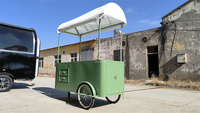 Camion de nourriture remorque de nourriture Mini carré Hamburgers Pizza BBQ remorque de restauration rapide crème glacée vélo vélo chariot à vendre