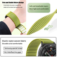 Bracelet en nylon pour Samsung Galaxy Watch 9, bracelet de remplacement en nylon tissé pour hommes et femmes, accessoires pour montre connectée