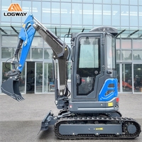 En stock : Climatiseur de toit optionnel LOGWAY pour mini-excavatrice, fonctionnement flexible pour petits chantiers