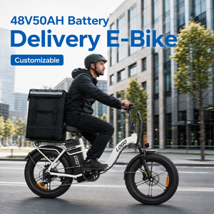 Bicicleta Eléctrica de Carga con Llantas Gruesas de 20 Pulgadas, Alcance Extendido de 100-200 km, Motor de Alta Velocidad, Bicicleta Eléctrica de Reparto para el Mercado de México y Brasil - Product Image 1