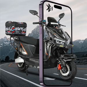 มอเตอร์ไซค์ไฟฟ้ารุ่นใหม่ 72V Dragon Knight <span class=keywords><strong>YuMa</strong></span> มอเตอร์ระบายความร้อนด้วยของเหลว กำลังสูง - Product Image 5