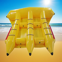 Tube de banane de poisson mouche remorquable de bateau de banane d'eau gonflable de haute qualité pour le sport aquatique d'été