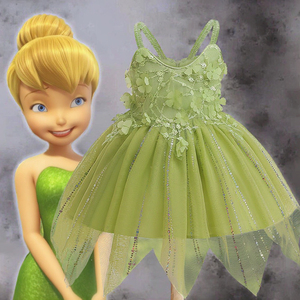 Disfraz de Halloween de cuento de hadas para niña, diseño floral, para niñas de 5 años, Peter Peach, Tinker Bell, BAIGE - Product Image 3
