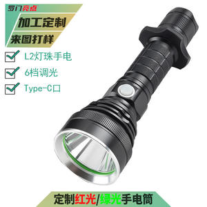 Lampe torche rechargeable personnalisée en alliage d'aluminium 18650 LED, portable, pour usage extérieur - Product Image 5