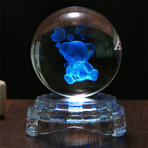 Precio al por mayor, decoración de mesa personalizada de alta calidad, regalos de exhibición de cristal, lámpara 3D, pantalla de habitación del hogar - Product Image 5