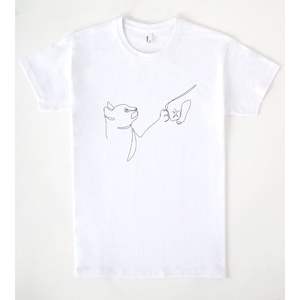 Paw Five By Explicitdesign T-shirt bianca unisex per adulti taglia piccola media grande extra large - Product Image 1