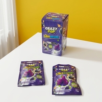 Sucette bonbon dure en forme de pouce avec bonbons pétillants saveur raisin, certifiée casher, nouveauté pour enfants, vente en gros
