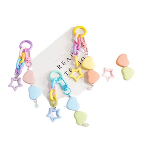 กระเป๋านักเรียนจี้รูปหัวใจน่ารักกระเป๋าเป้สะพายห<span class=keywords><strong>ล</strong></span>ังมีเสน่ห์และเครื่องประดับโลหะโลหะผสมพ<span class=keywords><strong>ล</strong></span>าสติกเหล็กแสดงความรัก - Product Image 6