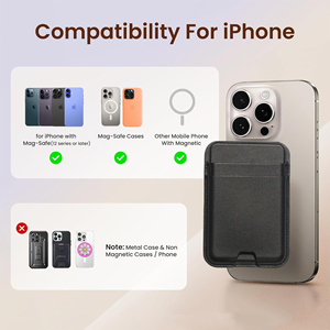 Supporto per Carte con Magnete, Portafoglio per Smartphone, Compatibile con iOS e Android, Localizzatore di Carte Intelligente, Certificato Mag Safe e <span class=keywords><strong>Google</strong></span> - Product Image 3
