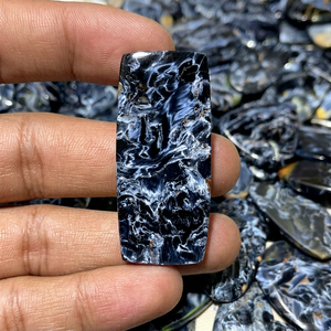 Pierre de Pietersite bleue naturelle authentique, cabochon de Pietersite de haute qualité pour la fabrication de bijoux et la lithothérapie - Product Image 4