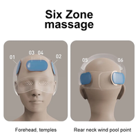 Masseur de tête Eveekon pour le front, l'occiput et les tempes, masque chauffant pour la relaxation du cuir chevelu et le soulagement du stress