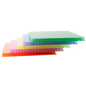 Plaque alvéolaire en polycarbonate Bayer pour remplacement de toiture de store, en mousse de base, bambou et PVC, en forme de boule et de feuille - Product Image 1