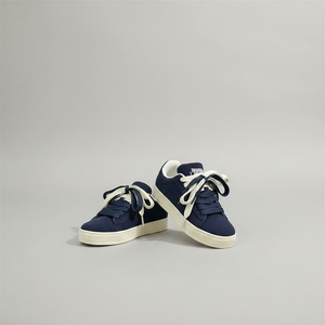 Style Chic Tendance et Esthétique, Chaussures de <span class=keywords><strong>Skate</strong></span> Décontractées Unisexe à Semelle Épaisse Bleues, Lacets, Rétro, Polyvalentes pour Étudiants - Product Image 2