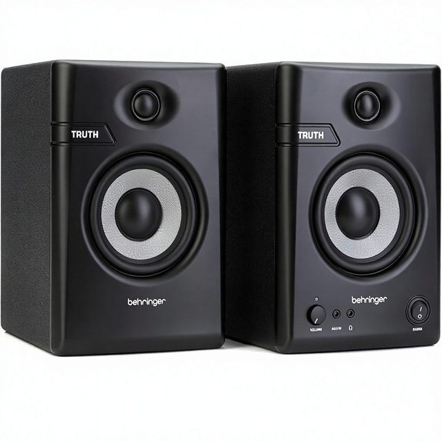 Behringer TRUTH 4.5 Audiophile 4.5" Studio Monitors for Connectivity Advanced Waveguide Technology Corded Electric