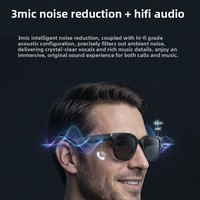 Lunettes Intelligentes IA avec Caméra Anti-Tremblement, Enregistrement, Traduction IA ENC, WIFI, Casque Intelligent, 290mAh, Bouton Poussoir, 2025