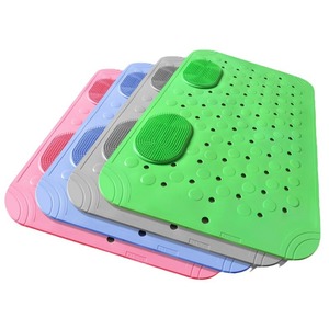 Tapis de bain antidérapant pour baignoire avec ventouses et trous de drainage - Product Image 5