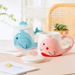 Tasses en céramique 3D à succès – Mignonne tasse à café en forme de baleine – Cadeau idéal – Tasse animale - Product Image 1
