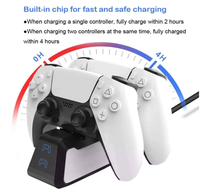 Support de chargeur de contrôleur sans fil indicateur LED type-c pour Sony Playstation 5 PS5 Station de charge rapide double