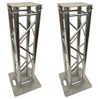 Sistema de Truss de Aluminio Negro para Eventos, Conexión por Espiga, Diseño Modular Portátil para Iluminación de Escenarios de Conciertos y DJ - Instalación Rápida
