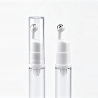 Nouvelle conception de flacon cosmétique 5ml 10ml 15ml, flacon vide pour crème pour les yeux sans air, pompe à vide en plastique, flacon en plastique AS de petite capacité
