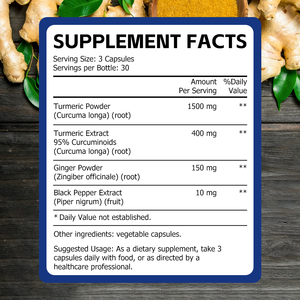 แคปซูลขมิ้นชัน ขิง พริกไทยดำ คังซูหยวน 2060 มก. พรีเมียม ช่วยบำรุงข้อต่อ ระบบย่อยอาหาร และผิวพรรณ ขายดี - Product Image 2