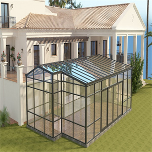Véranda moderne en aluminium avec toit en verre trempé pour hôtel, jardin d'hiver, abri extérieur - Product Image 2