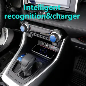 Support de téléphone sans fil Qi 1.2 à charge rapide pour tableau de bord de voiture Icreative Toyota Rav4 LHD 2019-2022, modification intérieure - Product Image 6