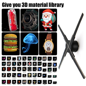 MissYou High Tech Affichage holographique 3D 17,7 pouces 510 LED Affichage publicitaire Projecteur holographique Ventilateur holographique 3D pour exposition Noël - Product Image 3