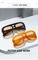 Nouvelles Lunettes de Soleil Designer 2026 à Grande Monture Double Pont, Style Simple et Tendance, Protection Solaire pour Vacances, Fêtes et Voyages
