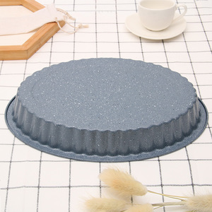 กระทะเค้กและพิซซ่ารูปไข่ ทำจากเหล็กกล้าคาร์บอนเคลือบสารกันติด สำหรับทำเค้กและขนมปัง ขนาด 30.3x21.7x4.0 ซม. - Product Image 2