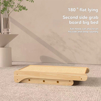 Griffoir pour chat en bois massif vertical en sisal, maison pour chat, résistant à l'usure, anti-chute, résistant aux rayures, gain de place, minimaliste