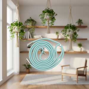 Cuerdas Azul Cielo <b>Braided</b> Rope With Metal Ends For Hanging <b>Accessories</b> - Product Image 3