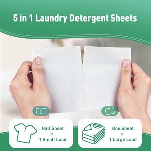Feuilles de lave-linge naturelles SANYUAN feuilles de savon à lessive biodégradables feuilles de détergent à lessive Eco de voyage - Product Image 6
