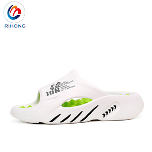 Alta calidad verano OEM logo hombres Eva zapatillas deportivas <span class=keywords><strong>sandalias</strong></span> deslizantes playa <span class=keywords><strong>suela</strong></span> blanda zapatos planos - Product Image 5