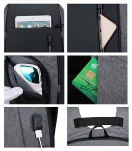 Sac à dos pour ordinateur portable grand format, durable, idéal pour le sport, les voyages, l'école, les étudiants, avec port de charge USB intelligent, imperméable, Mochilas - Product Image 4