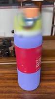 Botella de Agua Deportiva con Aislamiento al Vacío de Doble Pared y Logotipo Personalizado 2024, 24/32 oz, Acero Inoxidable, Tapa Cuadrada, Pajita, Aislamiento Térmico de 12-24 Horas