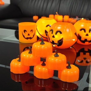 Bougies LED sans flamme classiques en gros, alimentées par piles CR2032, bougies LED citrouille pour décoration d'Halloween - Product Image 3