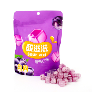 60g tùy chỉnh cá nhân nhãn kỳ lạ Kẹo Nho hương vị Gummy Jelly kẹo Cube Thổ Nhĩ Kỳ thỏa thích - Product Image 2