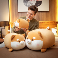 Peluche Mignonne Shiba Inu, Poupée Chien, Peluche Corgi, Coussin de Lit, Cadeau Saint-Valentin, Plusieurs Tailles, Boîte Couleur