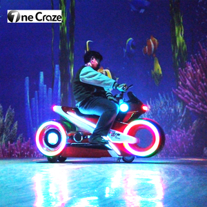 เกมรถโกคาร์ทแบบอินเตอร์แอคทีฟพร้อมระบบฉายภาพลงพื้นแบบสมจริงสำหรับสวนสนุก - Product Image 6