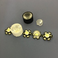 Mini lentille LED 13 mm 1W 3W en acrylique PMMA convexe 15 30 45 60 90 100 degrés pour réflecteur de carte PCB LED IR CCTV et support collimateur