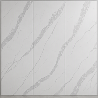 Dalle de porcelaine grès cérame effet Calacatta gris veiné 1600x3200mm de qualité supérieure pour revêtement de sol de villa moderne