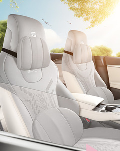 Pour BYD Yuan 2025 : Kits intérieurs, housses de siège personnalisées 5 places, ensemble complet en cuir style sport, housses de siège avant et arrière, coussins. - Product Image 5