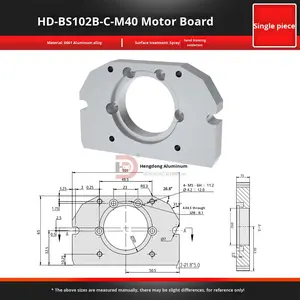 HD-BS102B-HT Série 6000 Accessoires de module en alliage, Pièces de <span class=keywords><strong>table</strong></span> coulissante à roulement de base, Plaque de montage avant et arrière du moteur - Product Image 2