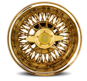 13x7 14 15 16 17 18 20 22 Inch 72 All Gold Cross Lace pour <span class=keywords><strong>Chevrolet</strong></span> <span class=keywords><strong>Malibu</strong></span> 16 Wire Spoke Wheels Jantes - Product Image 2