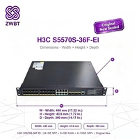 H3C S5570S-36F-EI Switch de Agregación Gigabit de Capa 3 Empresarial 24x1G SFP 8x1G RJ45 4x1/10G SFP+ IRF2 Máx. 9 Empilhable Empresarial